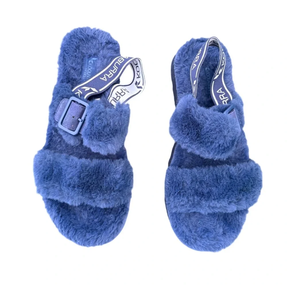 Koolaburra‎ by Ugg Women's Fuzz-oh Sandals Women's Size 7 Blue Shoes